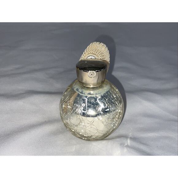 VTG VINTAGE NEW HOLMSPRAY SILVER CRACKLE GLASS PERFUME BOTTLE ATOMIZER IOB - Picture 5 of 12